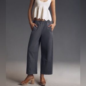 NWT Anthropologie Pilcro “Izzie” relaxed pull-on barrel trouser pants